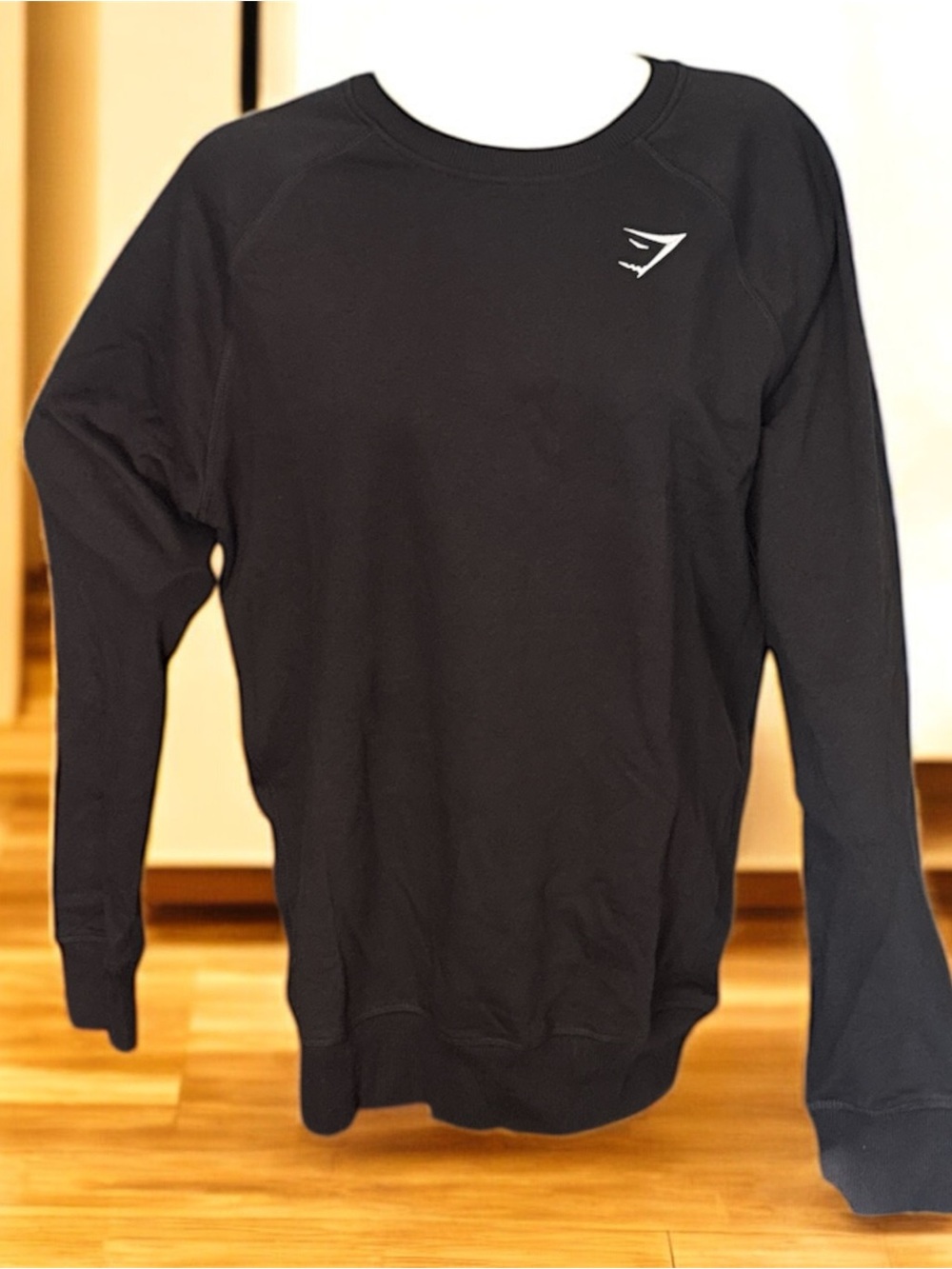 Gymshark Black Crewneck Pullover Sweatshirt